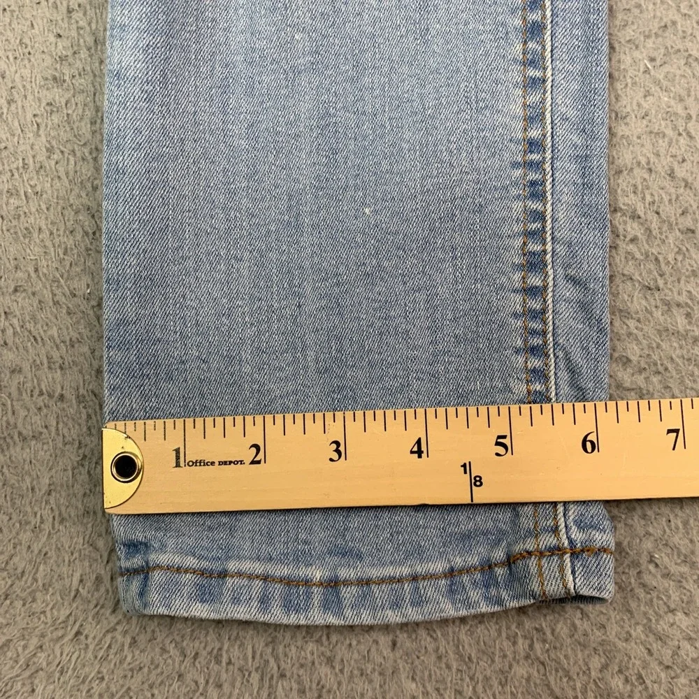 Ring of Fire Jeans Mens Size 30 Slim Fit Factory Distressed Light Wash